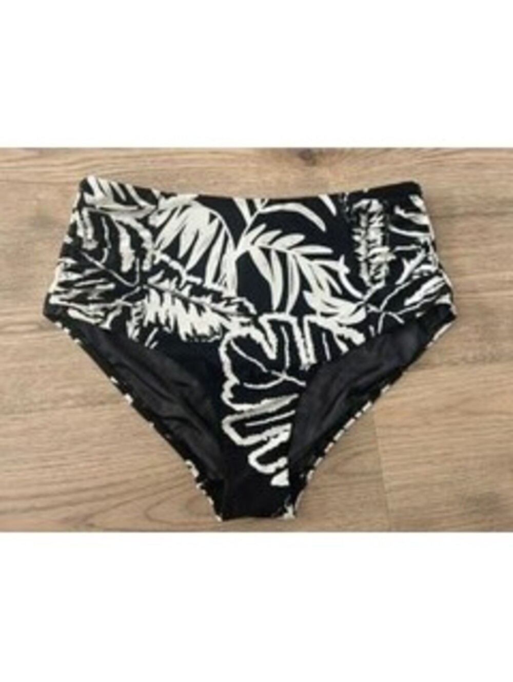 Sea Level Australia High Waisted Bikini Bottoms Womens US 10 Black White Floral